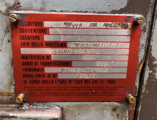 JTCsrl tornio parallelo lathe GIANA machine tool macchinario commercio vendita 4