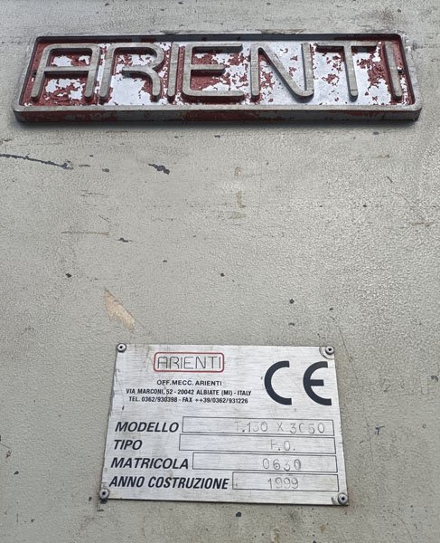 ARIENTI, press brake pressopiegatrice JTCsrl used machine tools2