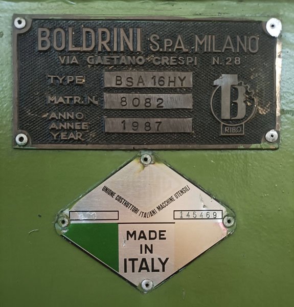 BOLDRINI BENDING MACHINE CURVATUBI JTCsrl used machine tools2