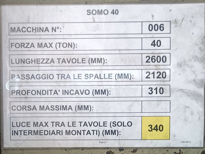Pressbrake SOMO JTCsrl used machine tools4