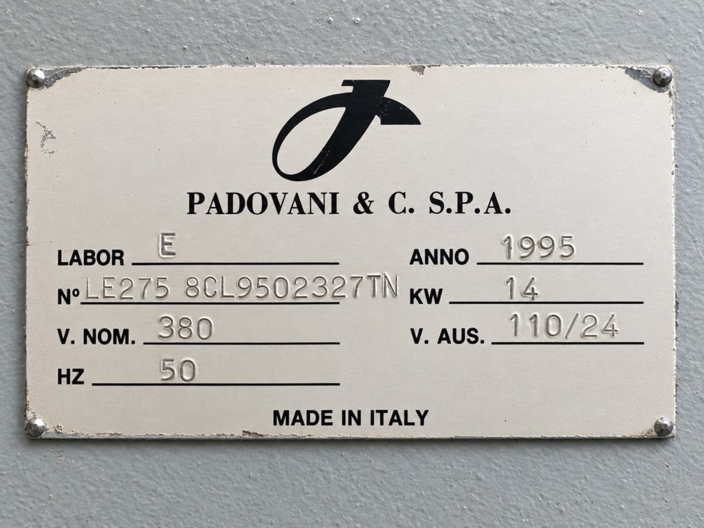 PADOVANI LABOR LATHE JTC3