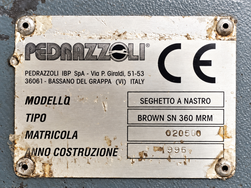 PEDRAZZOLI BAND SAW JTC1